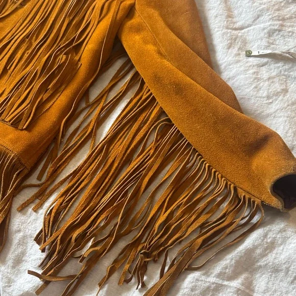 Vintage Suede Fringe Jacket - festival - Picture 4 of 13